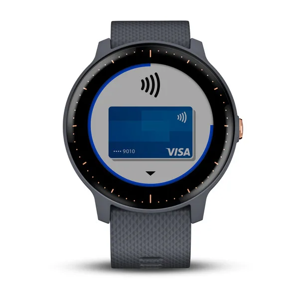 Garmin Vivoactive 3 - 43 мм | black silicone, stainless steel