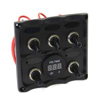 Панель переключателей 5шт с вольтметром NEKEKE TF5J/V от прозводителя NEKEKE