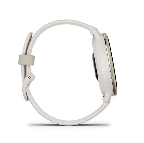 Garmin Vivoactive 5 | Cream Gold Aluminum Bezel with Ivory Case and Silicone Band