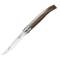 Нож филейный Opinel №10, нержавеющая сталь, рукоять светлый рог буйвола, деревянный футляр, 000711 000711 от прозводителя Opinel