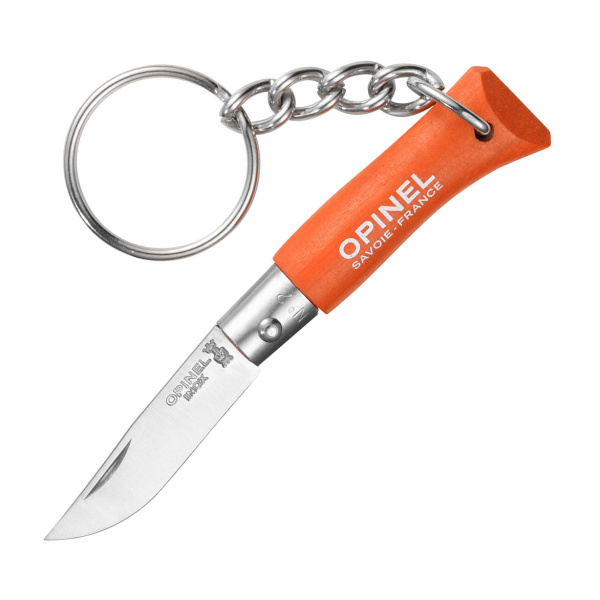 Нож-брелок Opinel №2, нержавеющая сталь, оранжевый, 002051 002051 от прозводителя Opinel