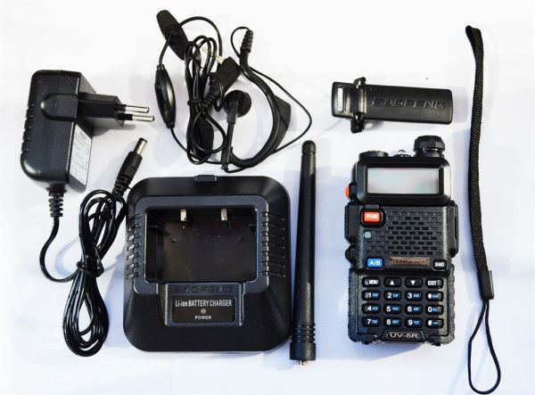 Baofeng UV-5R (Black) 5 Вт VHF/UHF (136-174 МГц; 400-520 МГц) MT269 от прозводителя Baofeng