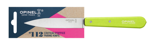 Нож столовый Opinel №112, деревянная рукоять, блистер, нержавеющая сталь, зеленый 001915 001915 от прозводителя Opinel