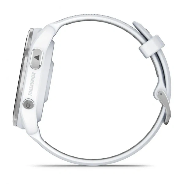 Garmin Forerunner 965 - | Titanium Bezel with Whitestone Case and Whitestone/Powder Grey Silicone Band