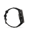 Garmin Fenix 8 - 51 мм SOLAR | SAPPHIRE | Carbon grey DLC titanium with Black/pebble grey silicone band