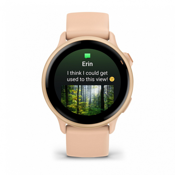 Garmin Vivoactive 6 | Metallic Pink Dawn with Pink Dawn Band